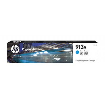 HP 913A Original CYAN Ink Cartridge F6T77AE (3000 Pages) for HP PageWide Pro 352, 377, 452, 477