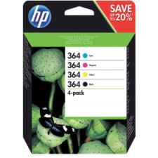 HP 364 (N9J73AE) 4-Ink Pack Original Black / Cyan / Magenta / Yellow Ink Cartridges