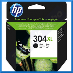 HP 304XL BLACK ORIGINAL High Capacity Ink Catridge N9K08AE#ABE (300 Pages) - June 2022