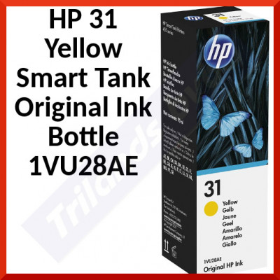 HP 31 Yellow Original Ink Bottle 1VU28AE (8000 Pages - 70 Ml.)