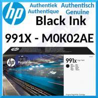 HP 991X BLACK ORIGINAL PageWide High Capacity Ink Cartridge M0K02AE (375 Ml.)