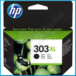 HP 303XL Original High Capacity BLACK Ink Cartridge T6N04AE (12 Ml.)