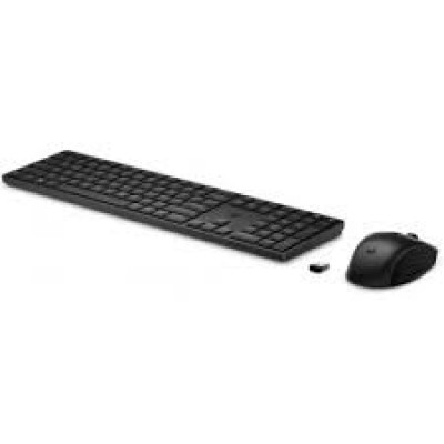HP 655 - Keyboard and mouse set - wireless - 2.4 GHz - AZERTY - Belgium - black - 4R009AA#AC0