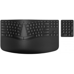 HP 965 - Keyboard and keypad set - compact size, 2-zone layout, separate numpad, low profile key travel, multi-device - Bluetooth - QWERTY - International English - black