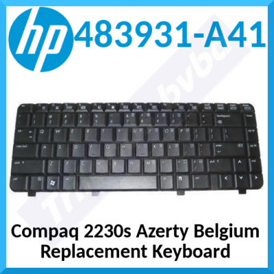 HP Original Keyboard 483931-A41 (Azerty Belgium) - Genuine HP Laptop Replacement Keyboard for HP Compaq 2230s