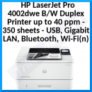 HP LaserJet Pro 4002dwe Printer Europe - Multilingual Localization