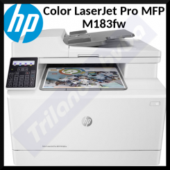 HP Color LaserJet Pro MFP M183fw - Multifunction printer - colour - laser - 216 x 297 mm (original) - A4/Legal (media) - up to 16 ppm (copying) - up to 16 ppm (printing) - 150 sheets - 33.6 Kbps - USB 2.0, LAN, Wi-Fi(n)