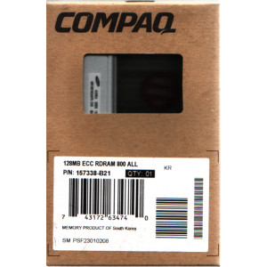 HP 128 MB RAMBUS 184-Pins Rimm ECC Memory (157338-B21)