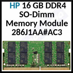 HP - DDR4 - module - 16 GB - SO-DIMM 260-pin - 3200 MHz / PC4-25600 - unbuffered - 286J1AA#AC3