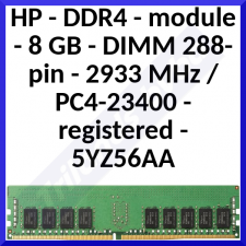 HP RAM Module for Workstation - 8 GB (1 x 8GB) - DDR4-2933/PC4-23466 DDR4 SDRAM - 2933 MHz - ECC - Registered - 288-pin - DIMM