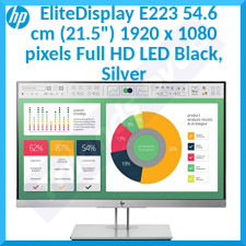 HP EliteDisplay E223 54.6 cm (21.5") 1920 x 1080 pixels Full HD LED Black, Silver