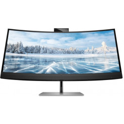 HP Z34c G3 - LED monitor - curved - 34" - 3440 x 1440 WQHD @ 60 Hz - IPS - 350 cd/m - 1000:1 - 6 ms - HDMI, DisplayPort, USB-C - speakers - black, silver