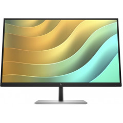 HP E27u G5 - E-Series - LED monitor - 27" (27" viewable) - 2560 x 1440 QHD @ 75 Hz - IPS - 350 cd/m - 1000:1 - 5 ms - HDMI, DisplayPort, USB-C - black head, black and silver (stand)