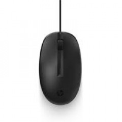 HP 150 - Mouse - right and left-handed - optical - wired - USB - black - 240J6AA#ABB