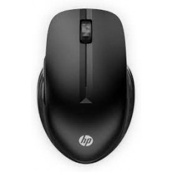 HP 430 - Mouse - multi-device - ergonomic - right and left-handed - 5 buttons - wireless - 2.4 GHz, Bluetooth 5.0 - USB wireless receiver - jet black - for HP 21, 22, 24, 27