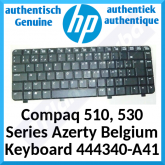 HP 510 / 530 Notebook Genuine Replacement Keyboard (Azerty Belgium) - 444340-A41 