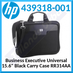 HP Business Executive Universal 15.6" Black Carry Case (RR314AA) - Nylon Bag with High Density Foam Protection - (Original Sealed Box Packing)