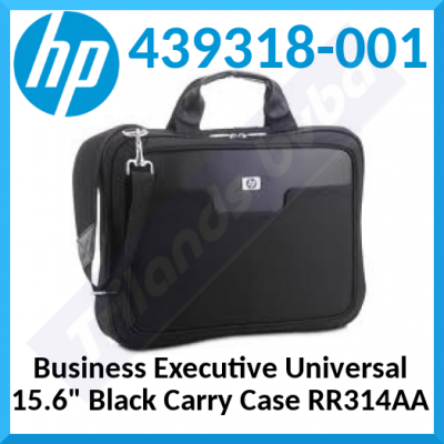 HP Business Executive Universal 15.6" Black Carry Case (RR314AA) - Nylon Bag with High Density Foam Protection - Original OEM Packing