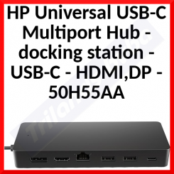 HP Universal USB-C Multiport Hub 50H55AA - Docking station - USB-C - HDMI, DP