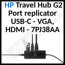 HP Travel Hub G2 - Port replicator - USB-C - VGA, HDMI
