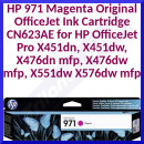 HP 971 (CN623AE) MAGENTA Original Ink Cartridge  (2.500 Pages)