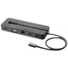 HP Mini - Docking station - USB-C - VGA, HDMI - GigE - 90 Watt - Europe - for ElitePOS G1 Retail System 141, 143, 145; Engage One Pro, Top Mount Customer Facing Display 