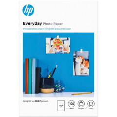 HP Everyday Glossy Inkjet Photo Paper CR757A - 10 cm X 15 cm - 200 g/m² - 100 Sheets Pack