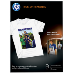 HP C6050A Original T-shirt Transfer Iron-on Inkjet Paper - 210 x 297 mm (A4) - 174 Grams/M2 - 12 Sheets Pack