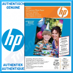 HP Premium Glossy Inkjet Photo Paper Q1991A - 240 grams/M2 - 10 cm X 15 cm - 20 Sheets Pack