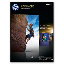 HP Advanced Glossy Inkjet Photo Paper Q5456A - (A4) 210mm  X 297mm - 250 Grams/M2 - 25 Sheets Pack