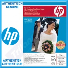 HP Premium Plus High Gloss Photo Inkjet Paper Q8028A (280 grams/M2) - 10 cm X 15 cm - Borderless Printing - 25 Sheets Pack