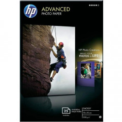HP Advanced Glossy InkJet Photo Paper Q8691A -100 mm X 150 mm Borderless Printing - 250 grams/M2 - 25 Sheets Pack
