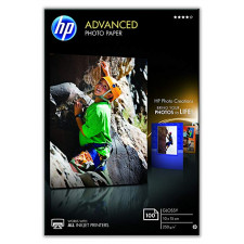 HP Advanced Glossy Inkjet Photo Paper Q8692A - 100 mm X 150 mm Borderless Printing - 250 grams/M2 - 100 Sheets Pack