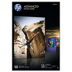 HP Q8697A Advanced Glossy Inkjet Photo Paper - (A3) 297 mm X 420 mm - 250 grams/M2 - 20 Sheets Pack