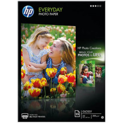 HP Everyday Glossy Inkjet Photo Paper Q5451A - (A4) 210 mm X 297 mm - 200 grams/M2 - 25 Sheets Pack