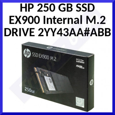 HP 250 GB SSD EX900 Internal M.2 DRIVE 2YY43AA#ABB - INTERNAL 250GB 2YY43AA#ABB M.2 R:2100MB/s W:1300MB/s