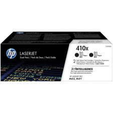HP 410X BLACK Original (2-Toner Pack) LaserJet High Capacity Toner Cartridge CF410XD (2 X 6.500 Pages)