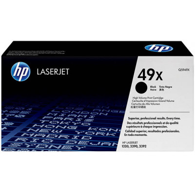 HP 49X BLACK ORIGINAL LaserJet High Capacity Toner Cartridge (2.500 Pages)