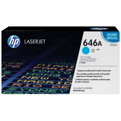 HP original Colour LaserJet CF031A Toner cartridge cyan standard capacity 12.500 pages 1-pack