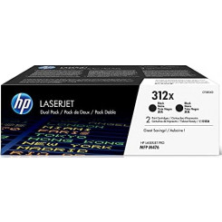HP 312X BLACK ORIGINAL (2-Toner Pack) LaserJet High Capacity Toner Cartridge CF380XD 2 X (4.400 Pages)