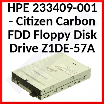 HPE 233409-001 - Citizen Carbon FDD Floppy Disk Drive Z1DE-57A - Condition: REFURBISHED
