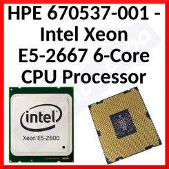 HPE (670537-001) Intel Xeon E5-2667 6-Core CPU Processor - Refurbished