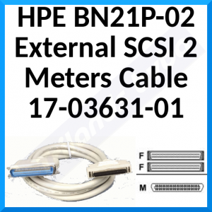 HPE BN21P-02 External SCSI 2 Meters Cable 17-03631-01 - 2 Meters Special SCSI Cable for VAX Systems