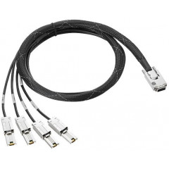 HPE Fanout Cable - SAS external cable - 4-Lane - 36 pin 4x Mini SAS HD (SFF-8644) (M) to 36 pin 4x Mini SAS HD (SFF-8644) (M) - 2 m - for Modular Smart Array 1040