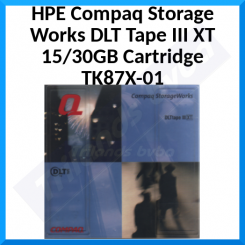 HPE Compaq DLT IIIXT Data Tape TK87X-01 (199703-001) - 15 GB / 30 GB Cartridge
