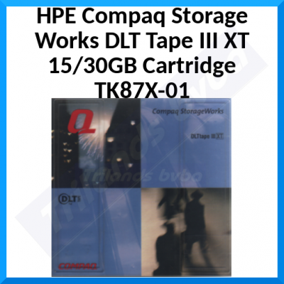 HPE Compaq DLT IIIXT Data Tape TK87X-01 (199703-001) - 15 GB / 30 GB Cartridge = HP C5141A - Original Packing - Clearance Sale - Uitverkoop - Soldes - Ausverkauf
