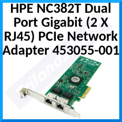HPE NC382T Dual Port Gigabit (2 X RJ45) PCIe Network Adapter 453055-001