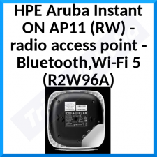 HPE Aruba Instant ON AP11 (RW) - Radio access point - Bluetooth, Wi-Fi 5 - 2.4 GHz, 5 GHz - wall / ceiling mountable (Bundle of 100 Pieces)