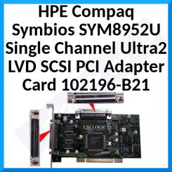 HPE Compaq Symbios SYM8952U Single Channel Ultra2 LVD SCSI PCI Adapter Card 102196-B21 (114009-001) 