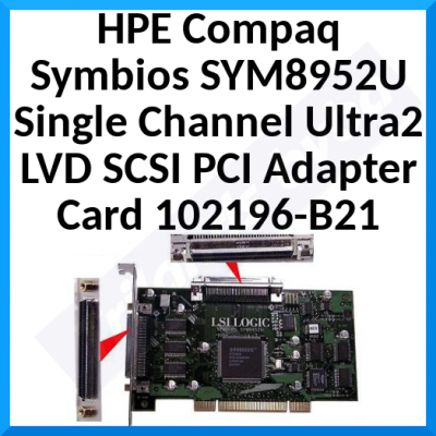 HPE Compaq Symbios SYM8952U Single Channel Ultra2 LVD SCSI PCI Adapter Card 102196-B21